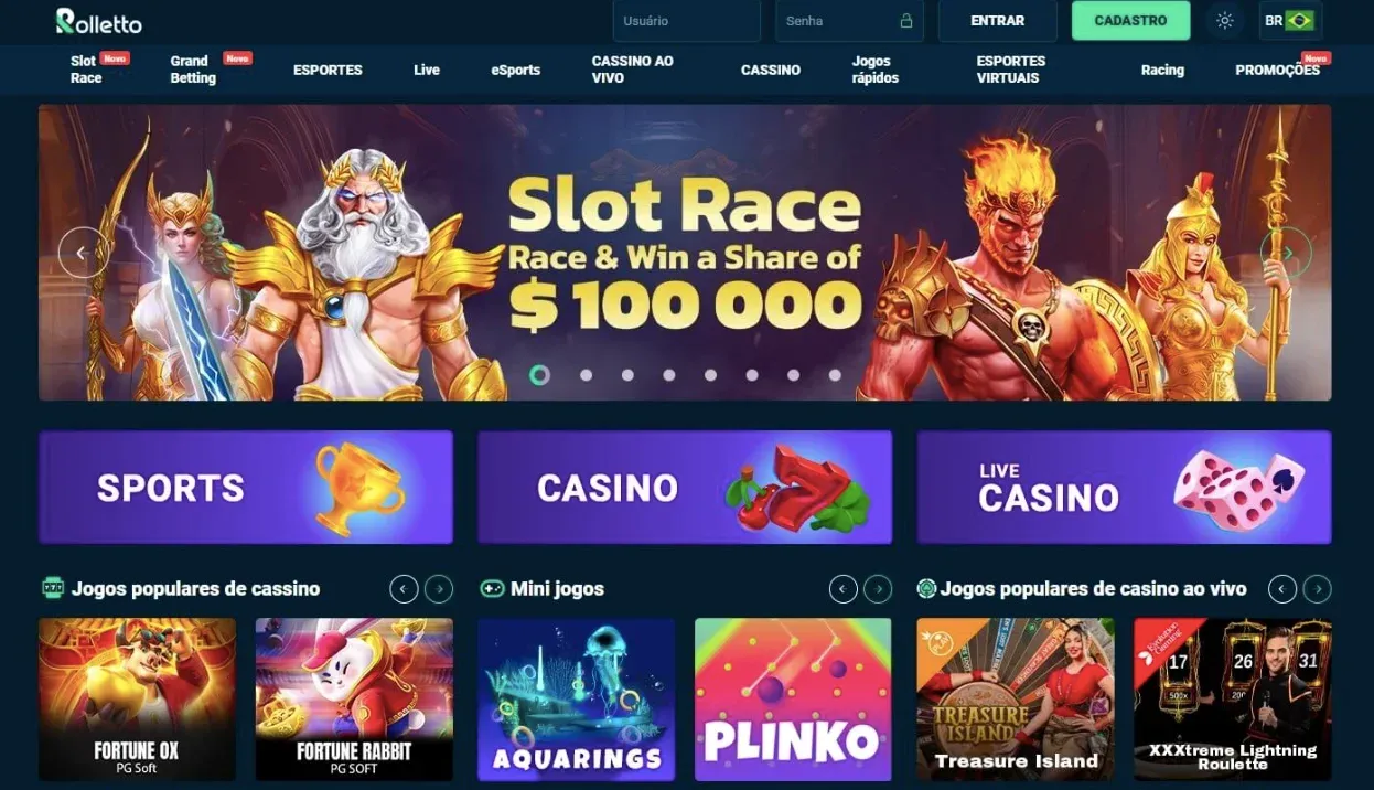 Rolletto site home page